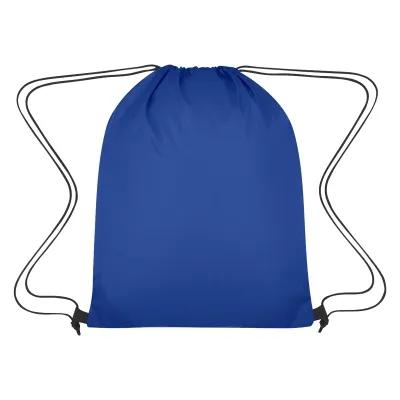 Ripstop Drawstring Bag with Side Mesh Pockets - 13.75 x 18 in - product view 2