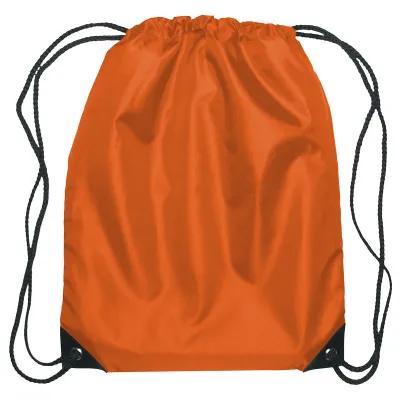 Recycled Drawstring Sports Pack Small with Leather Trim - 14 x 18 in - product view 23