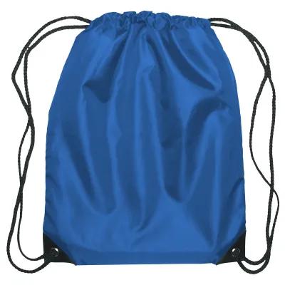 Recycled Drawstring Sports Pack Small with Leather Trim - 14 x 18 in - product view 27