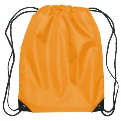 Recycled Drawstring Sports Pack Small with Leather Trim - 14 x 18 in - product view 59