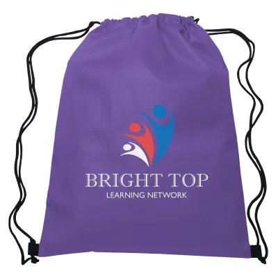 Non-Woven Recycled Drawstring Sports Pack - 13 x 16.5 in - product view 25