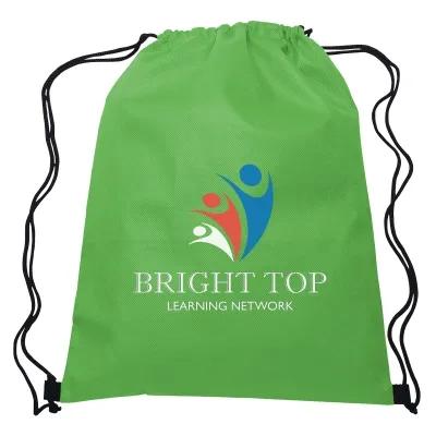 Non-Woven Recycled Drawstring Sports Pack - 13 x 16.5 in - product view 33