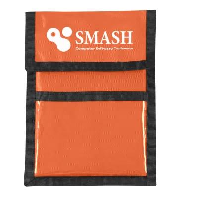 Recycled Neck Wallet Badge Holder with Clear Window - 5 x 6.63 in - product view 6