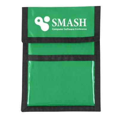 Recycled Neck Wallet Badge Holder with Clear Window - 5 x 6.63 in - product view 9