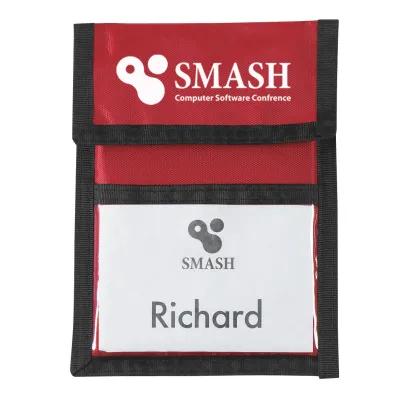 Recycled Neck Wallet Badge Holder with Clear Window - 5 x 6.63 in - product view 18