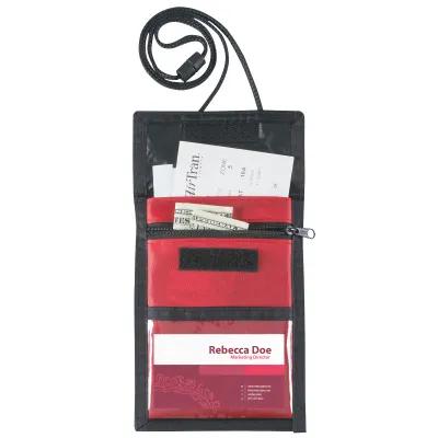 Recycled Neck Wallet Badge Holder with Clear Window - 5 x 6.63 in - product view 28