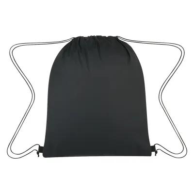 Drawstring Sports Pack with Reflective Strip Accent - 13.5 x 16.75 in - promotional product with custom logo