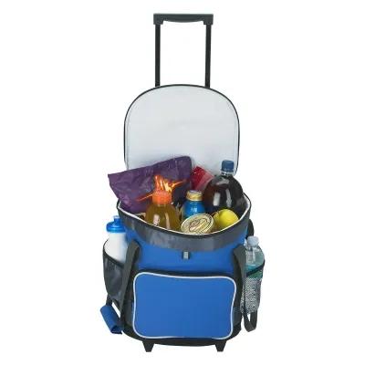 Rolling Cooler 24 Can with Retractable Handle - 11 x 16 x 10.5 in - product view 2