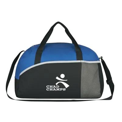 Duffel Bag 600D Polyester with Front Pocket - 18 x 11 x 8 in