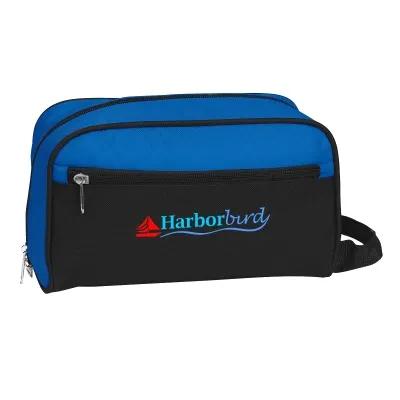 Toiletry Bag 600D Polyester with Front Pocket - 10 x 6 x 4 in - product view 2