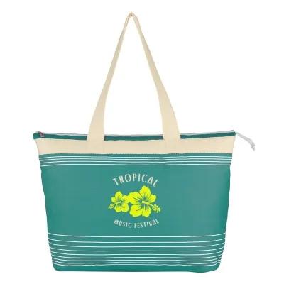 Custom Tote Bag 600D Polyester with Zippered Closure - 17.5 x 13 x 7 in - product view 4