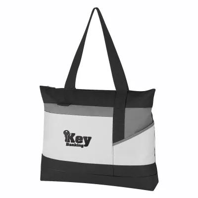 Custom Tote Bag 600D Polyester with ID Holder - 18 x 15 x 3 in - product view 3