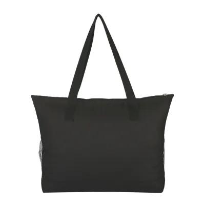 Custom Tote Bag 600D Polyester with Mesh Pockets - 19 x 14 x 4 in - product view 7