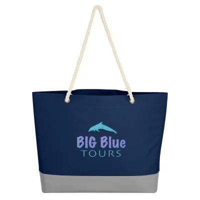 Custom Tote Bag 600D Polyester with Rope Handles - 19.5 x 14.5 x 4.5 in - product view 3