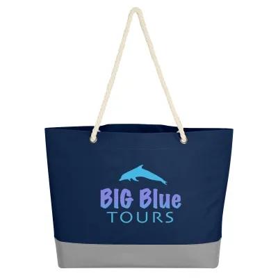 Custom Tote Bag 600D Polyester with Rope Handles - 19.5 x 14.5 x 4.5 in - product view 4