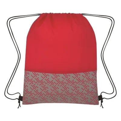 Custom Drawstring Backpack Polyester - 12.75 x 16.5 in - product view 2
