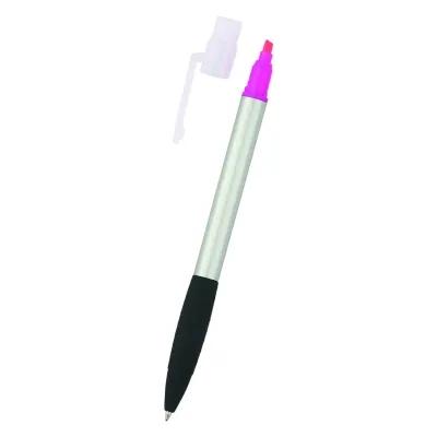 Pen with Highlighter Twist Action Black Ink - 5.5 in - product view 4