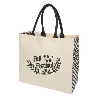 Custom Tote Bag Cotton Canvas 10 oz Gusseted - 15 x 14 x 6 in