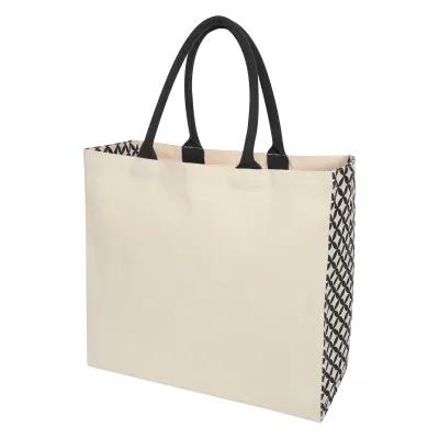 Custom Tote Bag Cotton Canvas 10 oz Gusseted - 15 x 14 x 6 in - product view 2