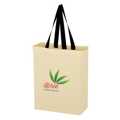 Custom Tote Bag Cotton Canvas 5 oz Grocery Style - 10 x 14 x 5 in - product view 3
