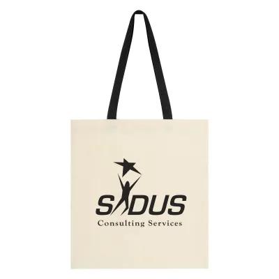 Custom Tote Bag Cotton Canvas 4 oz Lightweight - 15 x 16.25 in