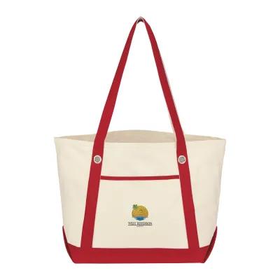 Custom Tote Bag Cotton Canvas 12 oz Sailing Style Medium - 20.5 x 13 x 7 in - product view 8