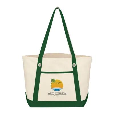 Custom Tote Bag Cotton Canvas 12 oz Sailing Style Medium - 20.5 x 13 x 7 in - product view 24