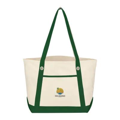 Custom Tote Bag Cotton Canvas 12 oz Sailing Style Medium - 20.5 x 13 x 7 in - product view 25