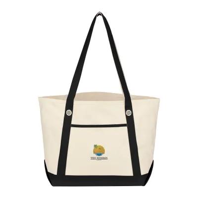 Custom Tote Bag Cotton Canvas 12 oz Sailing Style Medium - 20.5 x 13 x 7 in - product view 33