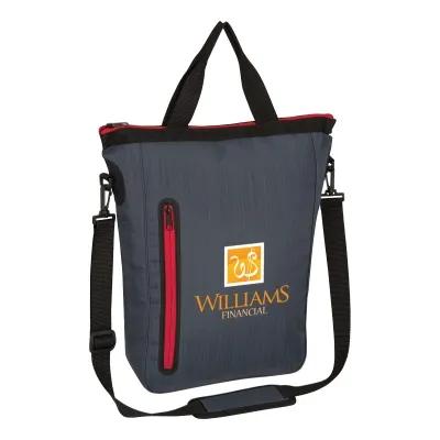 Custom Tote Bag Water-Resistant Nylon Padded Strap - 16.25 x 17.75 x 5 in - product view 2