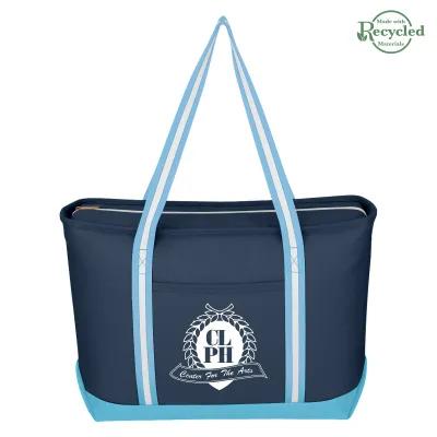 Custom Tote Bag Cotton Canvas Admiral Zippered - 23 x 14 in - product view 3