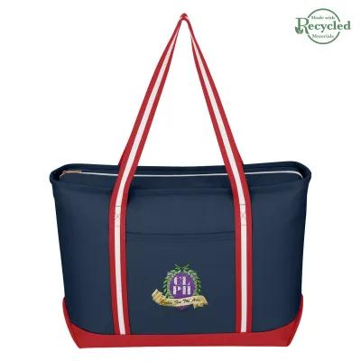 Custom Tote Bag Cotton Canvas Admiral Zippered - 23 x 14 in - product view 7