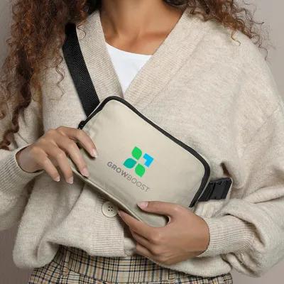 Belt Bag Recycled Cotton Canvas Adjustable - 8 x 5 in - product view 6