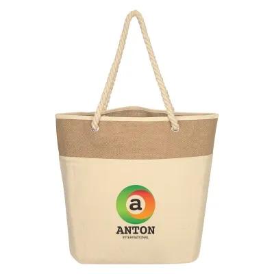 Custom Tote Bag 12 oz Cotton Canvas Bottom Gusset - 19 x 15 x 8 in - product view 3