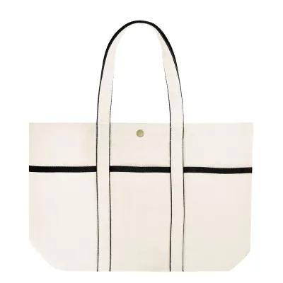 Custom Tote Bag 10 oz Recycled Cotton Canvas - 13 x 15 x 5 in - product view 4