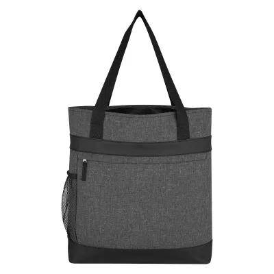 Tote Bag 600D Polycanvas Hidden Zippered Pocket - 17.75 x 15.75 x 4 in - product view 3