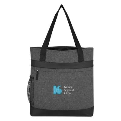Tote Bag 600D Polycanvas Hidden Zippered Pocket - 17.75 x 15.75 x 4 in - product view 4