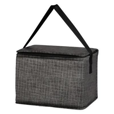 Insulated Lunch Bag Non-Woven Crosshatch 8 Can - 9.75 x 7 x 5 in - product view 2