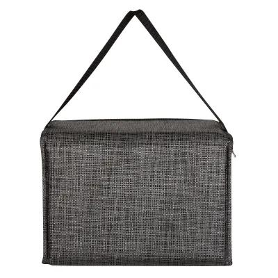 Insulated Lunch Bag Non-Woven Crosshatch 8 Can - 9.75 x 7 x 5 in - product view 5