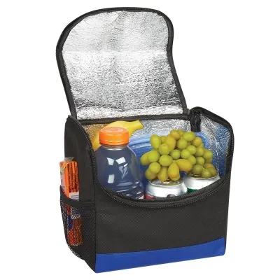 Insulated Lunch Cooler Bag Non-Woven Mesh Pocket - 8.25 x 8.25 x 6 in - product view 5