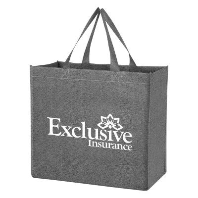 Custom Tote Bag Non-Woven Water Resistant Gusset - 13.75 x 12.5 x 6.5 in