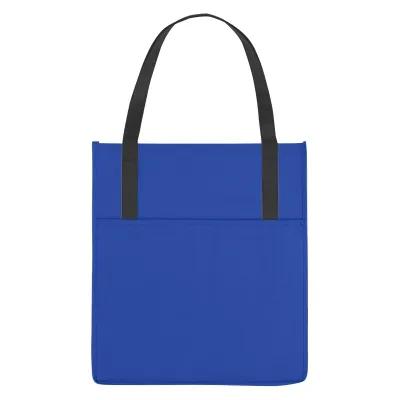 Custom Tote Bag Non-Woven Front Pocket Shopper - 13 x 14.5 x 9.5 in - product view 2