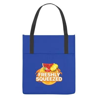 Custom Tote Bag Non-Woven Front Pocket Shopper - 13 x 14.5 x 9.5 in - product view 3