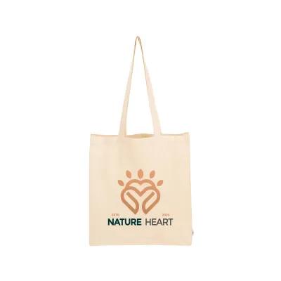 Custom Tote Bag Recycled Cotton Canvas - 15 x 17 in - product view 3