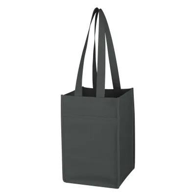 Custom Tote Bag Wine 4 Bottle Non-Woven - 7.25 x 11 in - product view 2