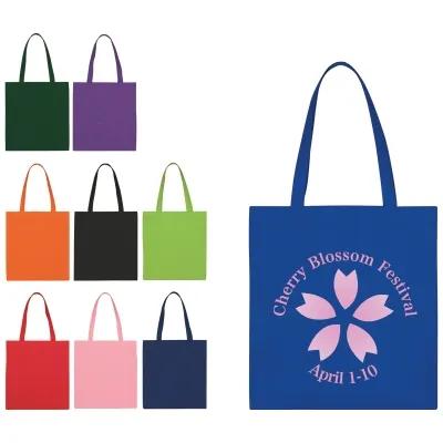 Custom Tote Bag Non-Woven Economy Recycled - 13.5 x 14 in