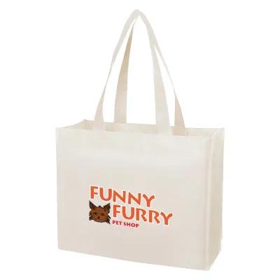Custom Tote Bag Laminated Non-Woven Matte Shopper - 16 x 12.5 in - product view 3