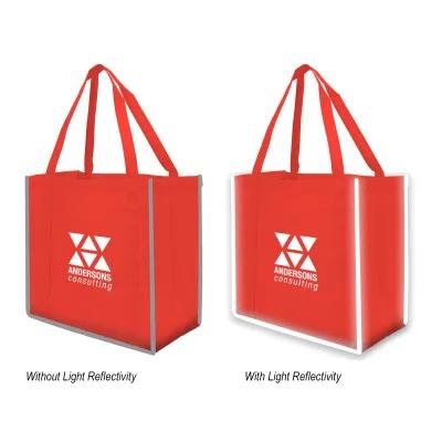Custom Tote Bag Non-Woven Reflective Grocery Large