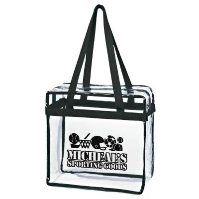 Clear EVA Tote Bag with Zipper NFL Approved - 12 x 12 x 6 in
