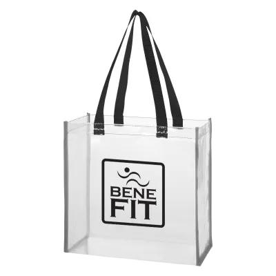 Clear EVA Reflective Tote Bag NFL Approved - 12 x 12 x 6 in - product view 2